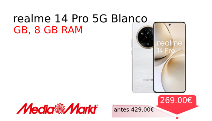 realme 14 Pro 5G Blanco