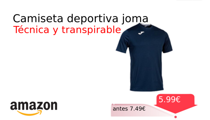 Camiseta deportiva joma
