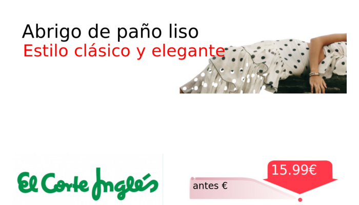 Abrigo de paño liso