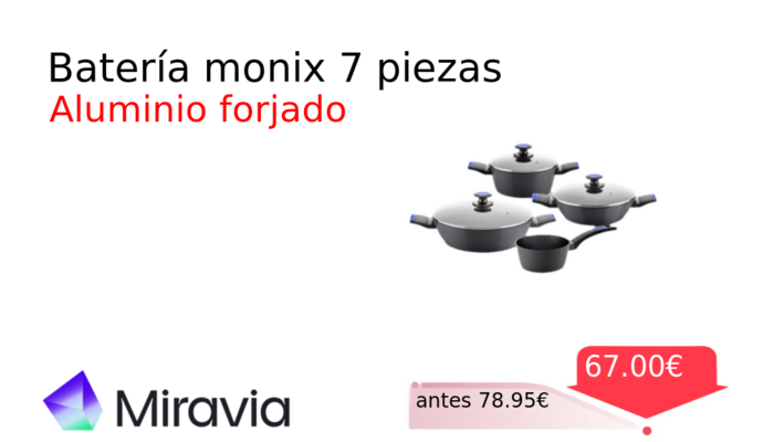 Batería monix 7 piezas