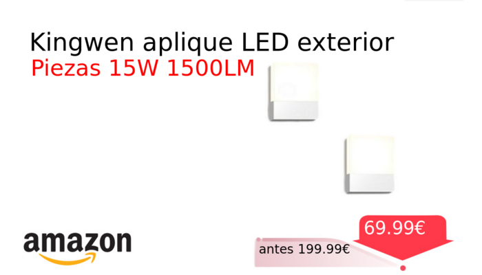 Kingwen aplique LED exterior