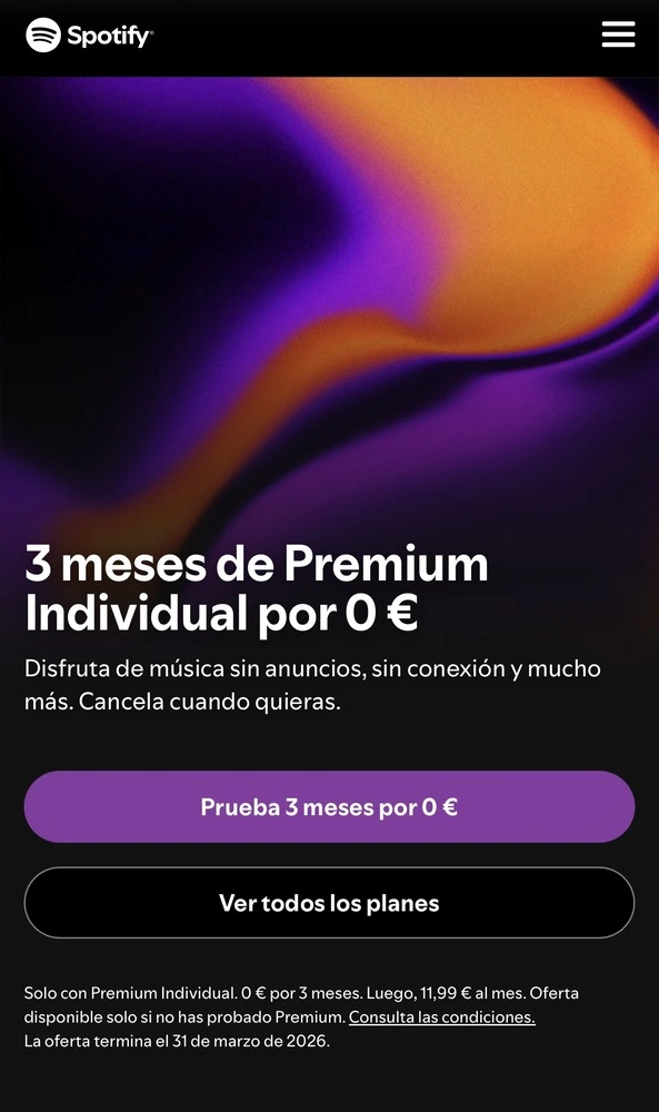 3 meses de Premium Individual 0€