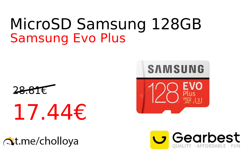 MicroSD Samsung 128GB