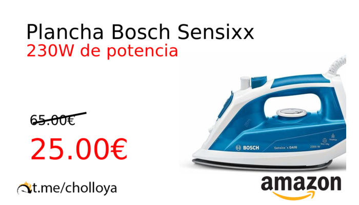 Chollo YA! Plancha Bosch Sensixx