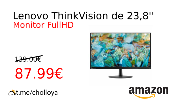 Lenovo ThinkVision de 23,8''