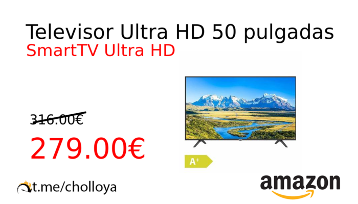 Televisor Ultra HD 50 pulgadas