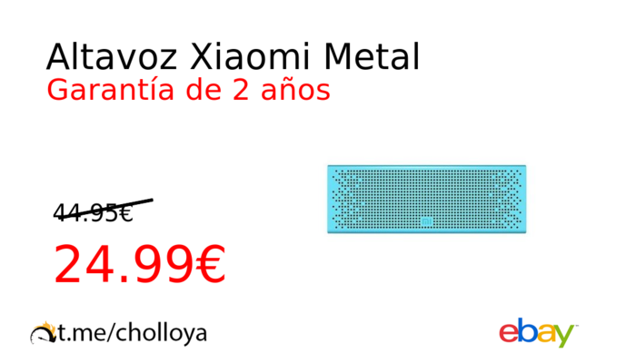 Altavoz Xiaomi Metal