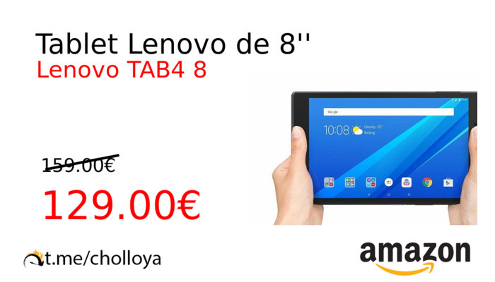 Tablet Lenovo de 8''