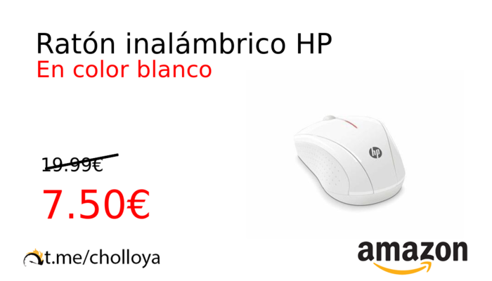 Este ratón inalámbrico y barato de HP está a mitad de precio en :  tiene Bluetooth y una increíble autonomía