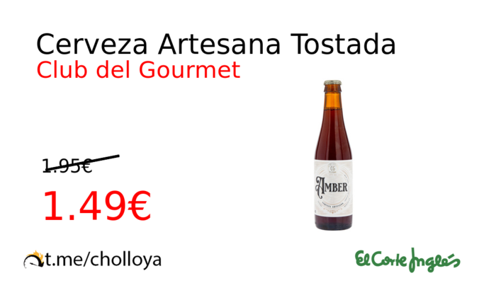 Cerveza Artesana Tostada