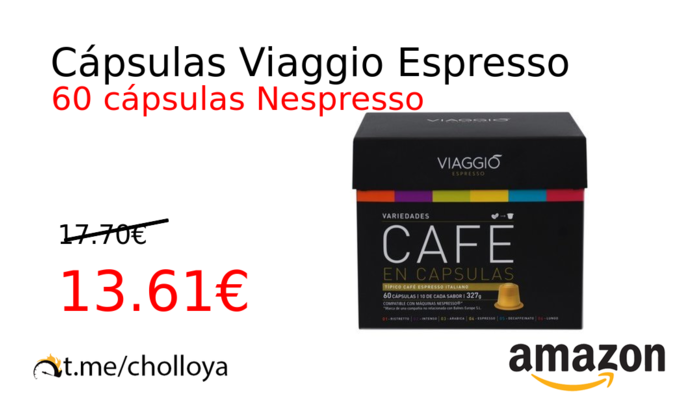 Cápsulas Viaggio Espresso