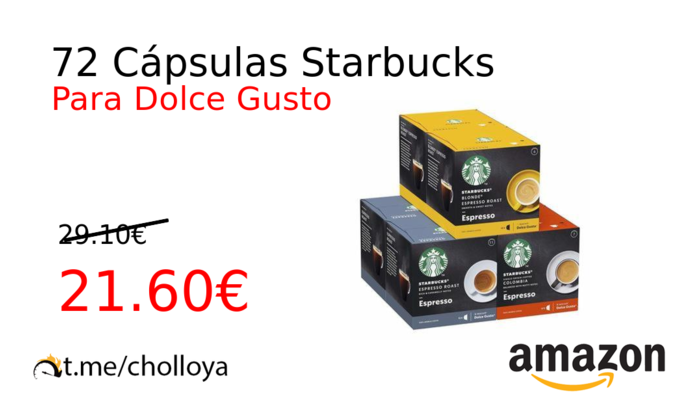 72 Cápsulas Starbucks