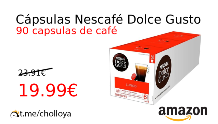 Cápsulas Nescafé Dolce Gusto