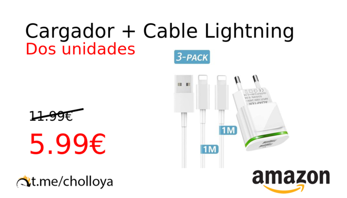 Cargador + Cable Lightning