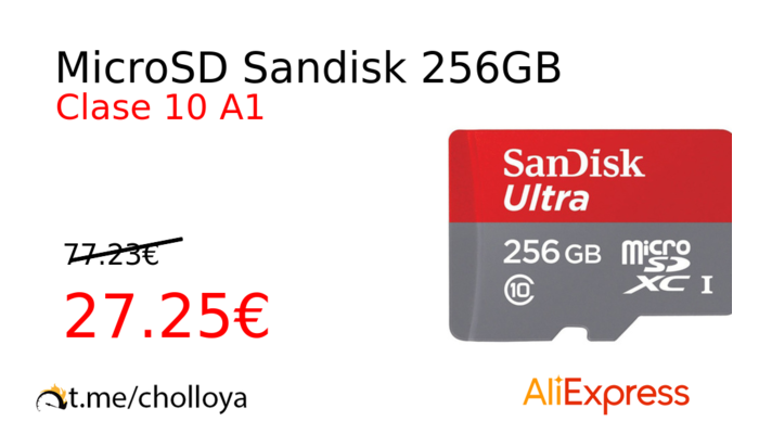 MicroSD Sandisk 256GB
