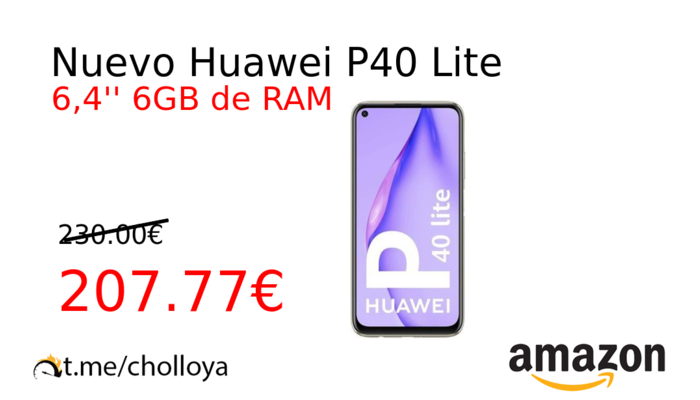 Nuevo Huawei P40 Lite