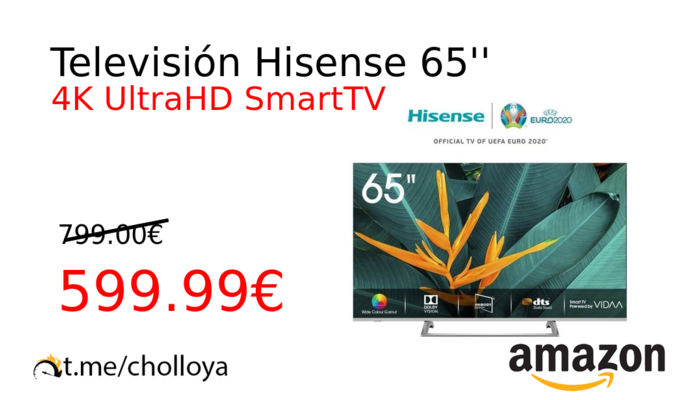 Televisión Hisense 65''