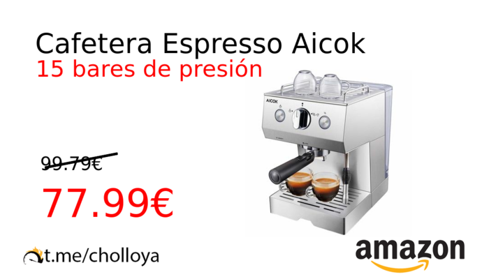 Cafetera Espresso Aicok