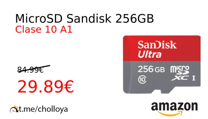 MicroSD Sandisk 256GB
