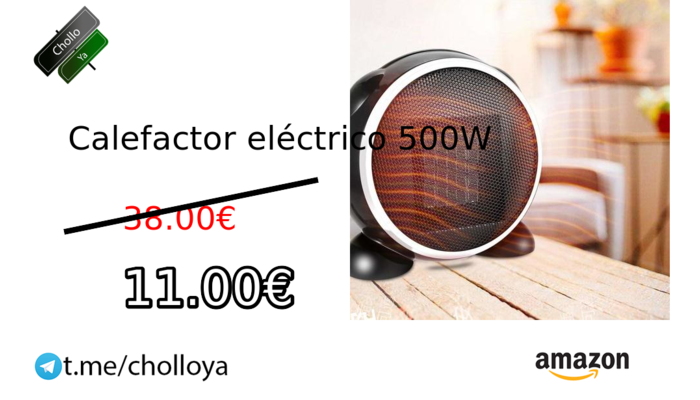 Calefactor eléctrico 500W