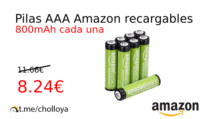 Pilas AAA Amazon recargables