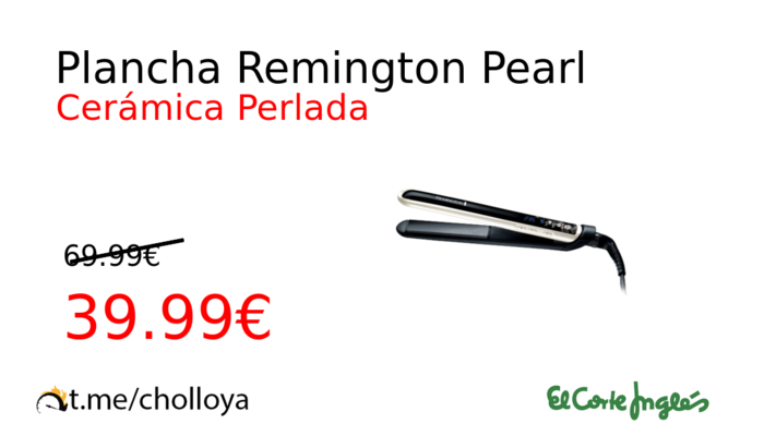 Plancha Remington Pearl
