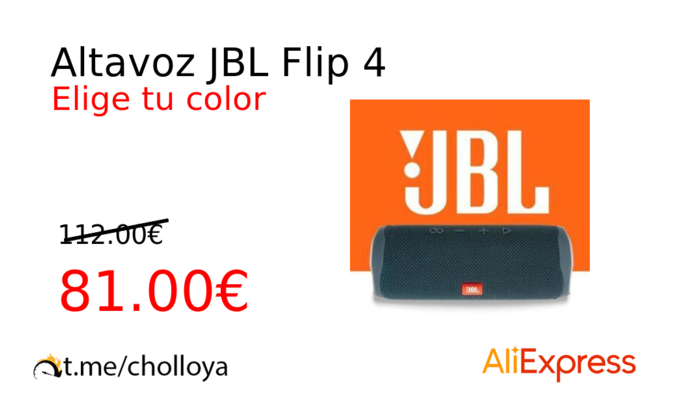 Altavoz JBL Flip 4