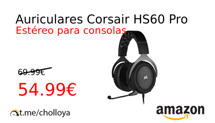 Auriculares Corsair HS60 Pro