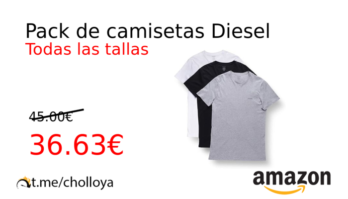 Pack de camisetas Diesel
