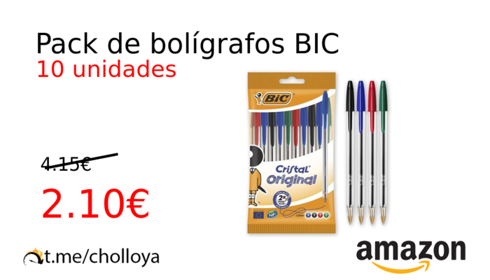 Pack de bolígrafos BIC