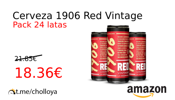 Cerveza 1906 Red Vintage