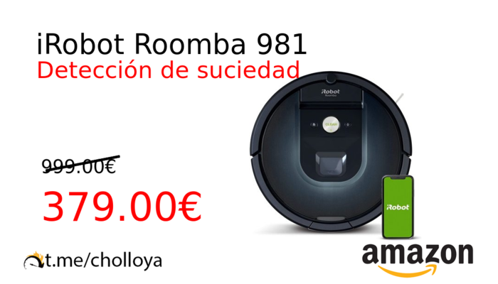 completamente Dental Saco Chollo YA! iRobot Roomba 981