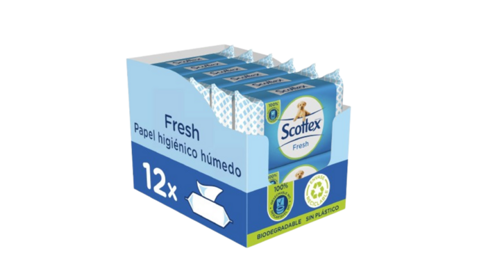 Papel húmedo Scottex