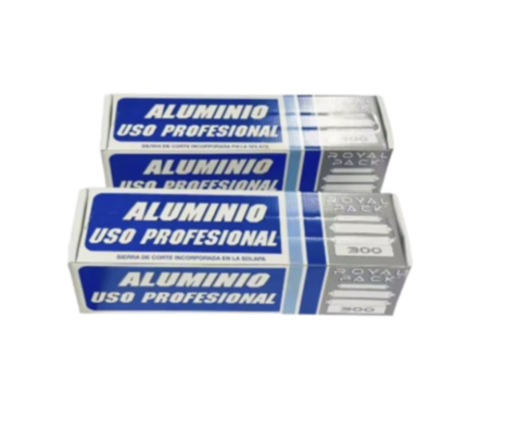 600m de papel de aluminio