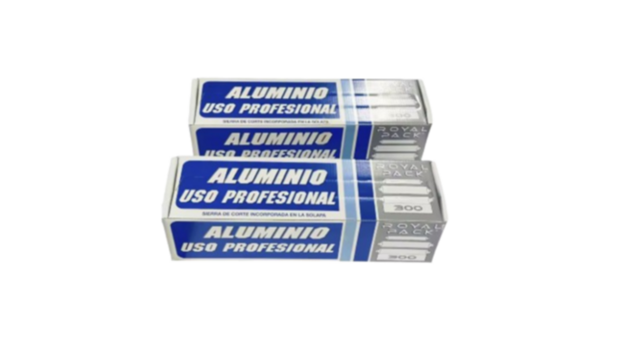 600m de papel de aluminio