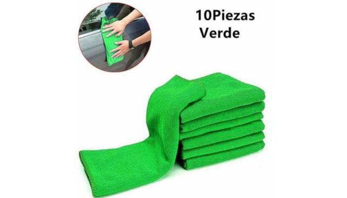 10 bayetas de microfibra
