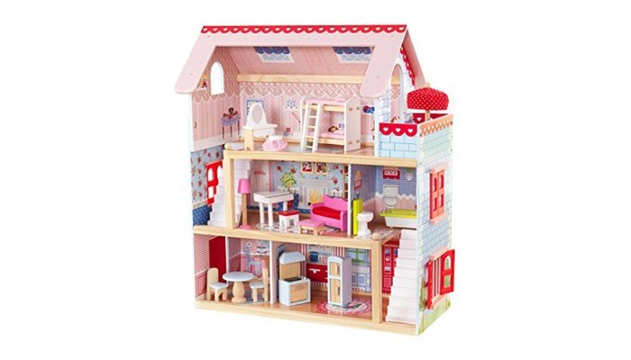 Casa de muñecas de madera 