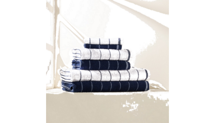 Juego de 6 toallas algodón 450