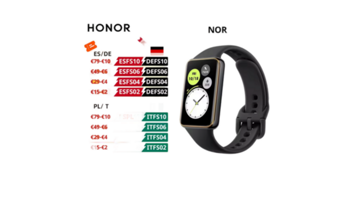 Honor Band 10 Curva AMOLED