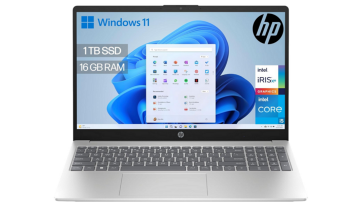 HP Portátil i5 Azul Plata