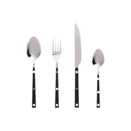 Cubertería Trocadero Negro