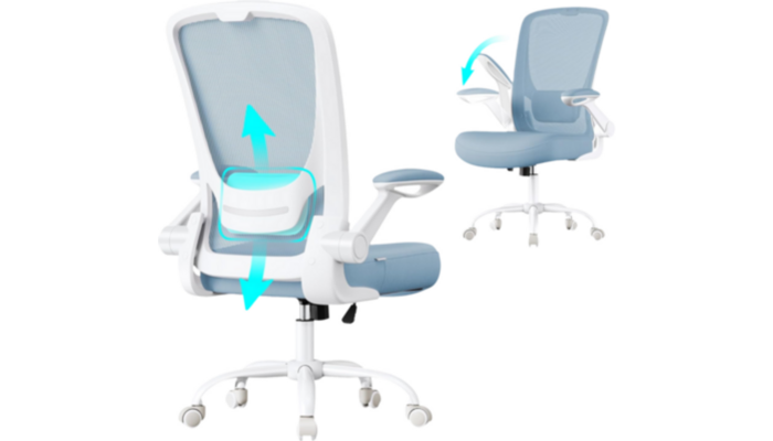 Silla Ergonómica Azul Niebla