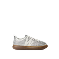 Zapatillas Piel Logo Mujer