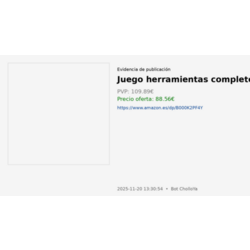 Juego herramientas completo