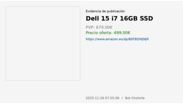 Dell 15 i7 16GB SSD