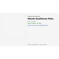 Mando DualSense Plata