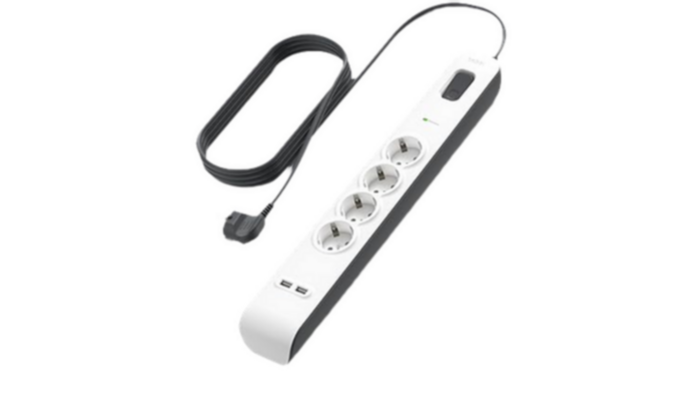 Regleta 4 Tomas + 2 USB