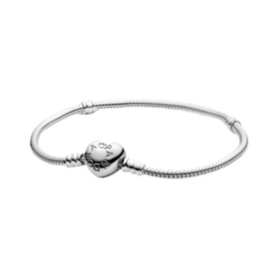 Pulsera Corazón Plata