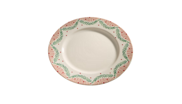 Plato Navideño Árboles