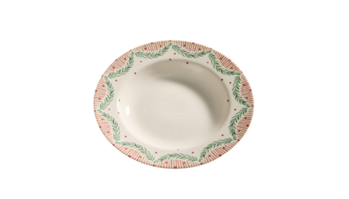 Plato Navideño Árboles